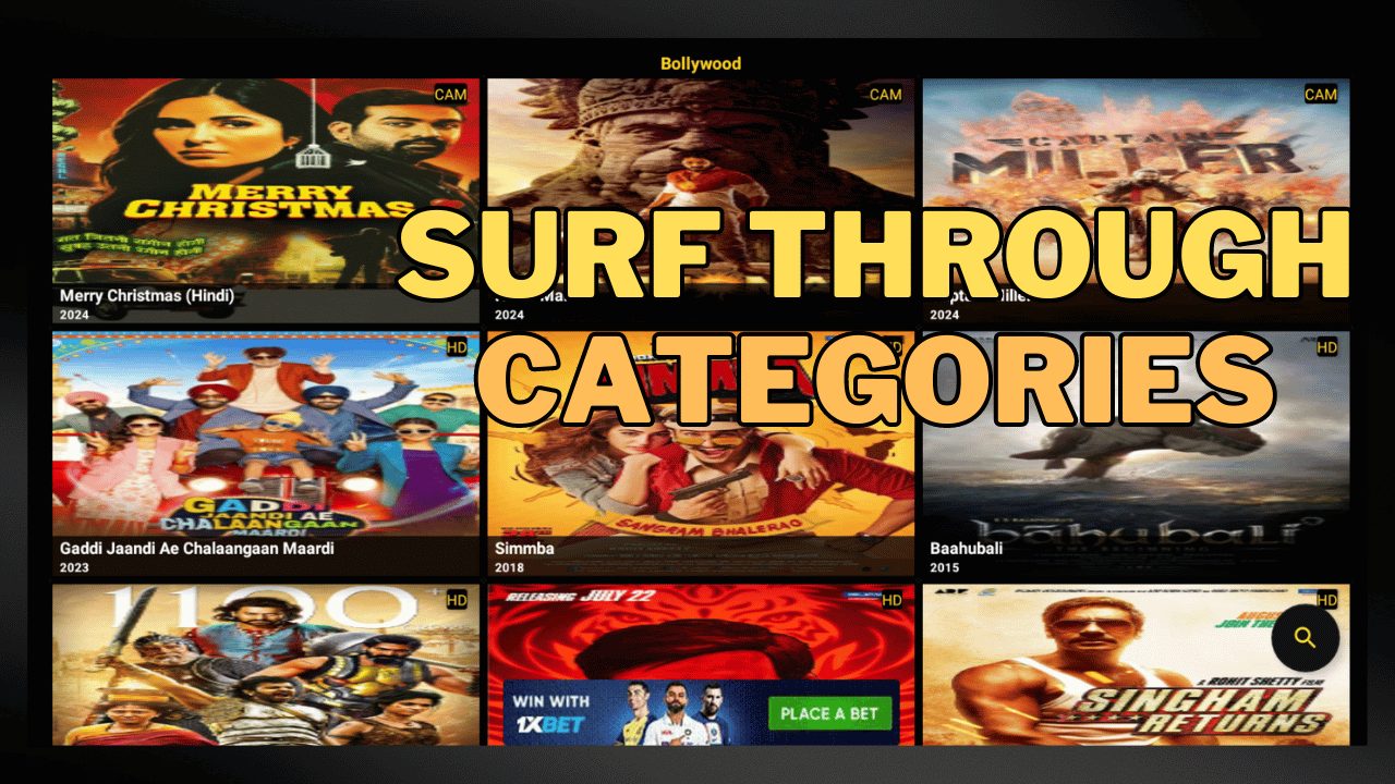 Search Through Categories