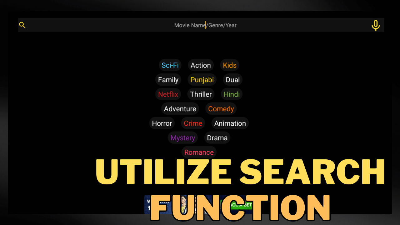 Utilize Search Function